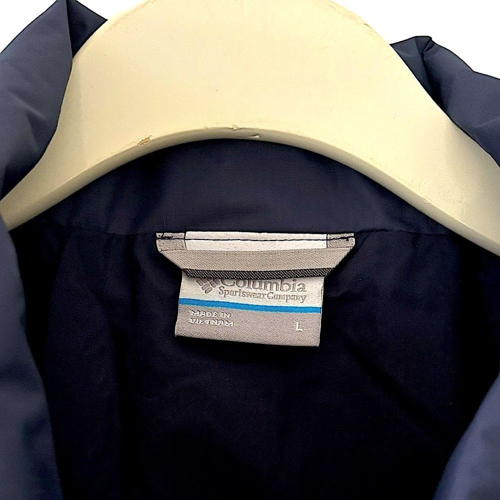 Columbia Blue Hooded Zip Rain Jacket XL NWOT 6 0470 - Picture 4 of 9